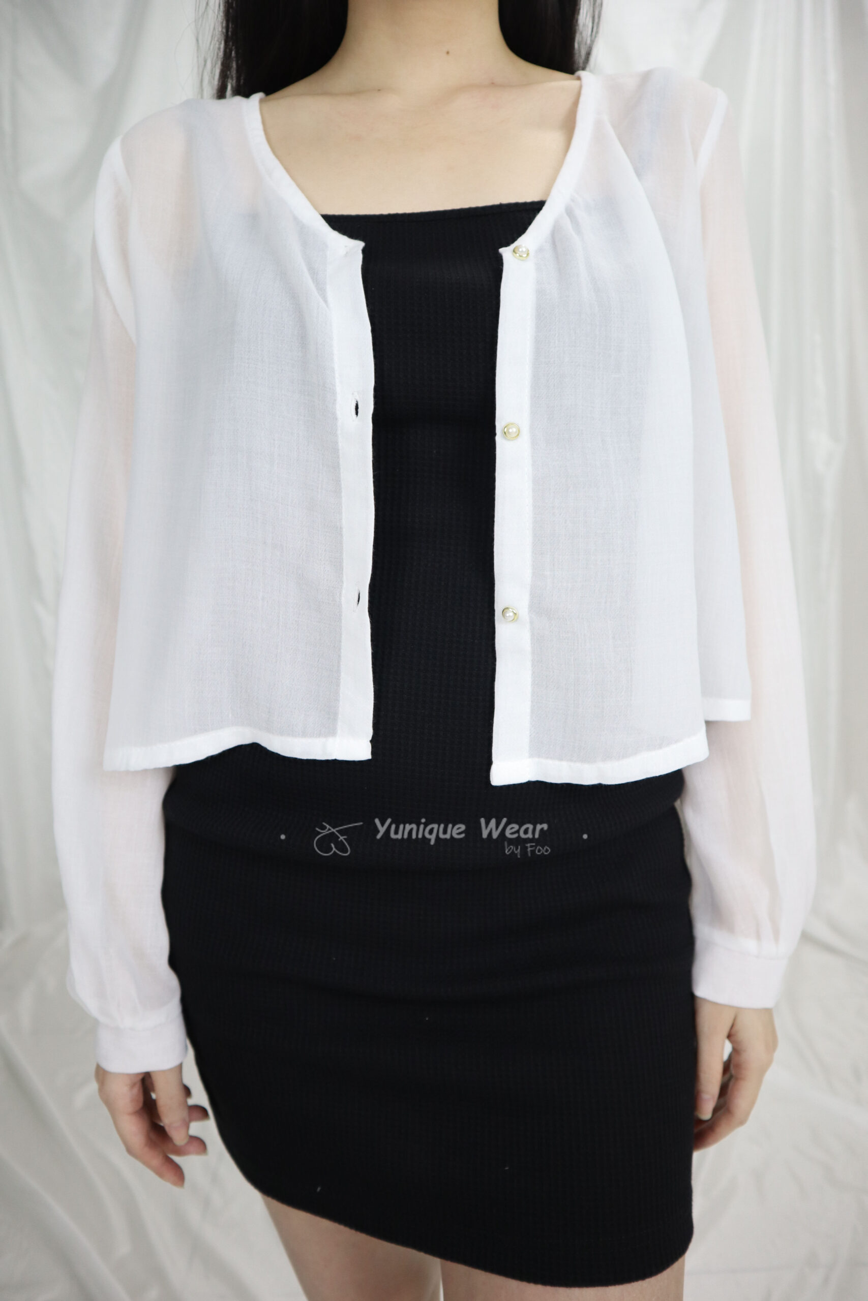 Amy Chiffon Cardigan Long