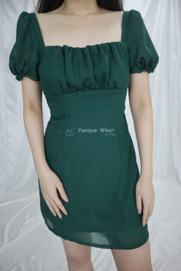 Fiona Chiffon Dress (Green)