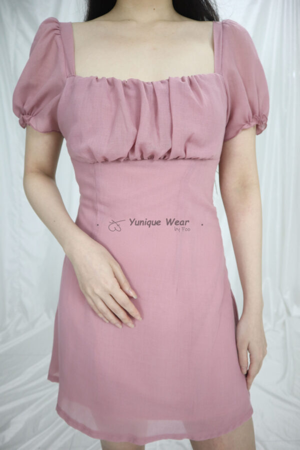 Fiona Chiffon Dress (Pink)