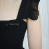 Elaine Chiffon Top & Short Set (Black)