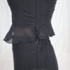 Elaine Chiffon Top & Short Set (Black)