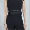 Elaine Chiffon Top & Short Set (Black)